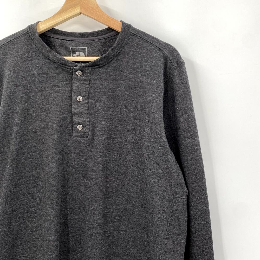 The North Face Gray men's Long Sleeve Henley